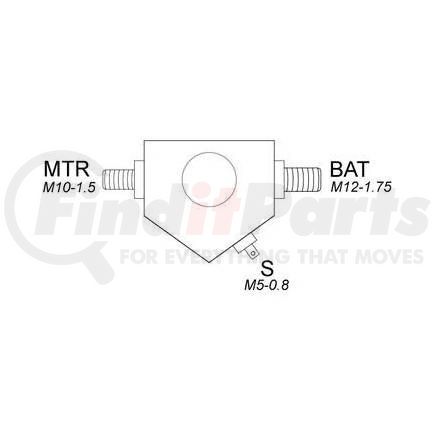 245-52044 by J&N - Solenoid 12V, 3 Terminals, Intermittent