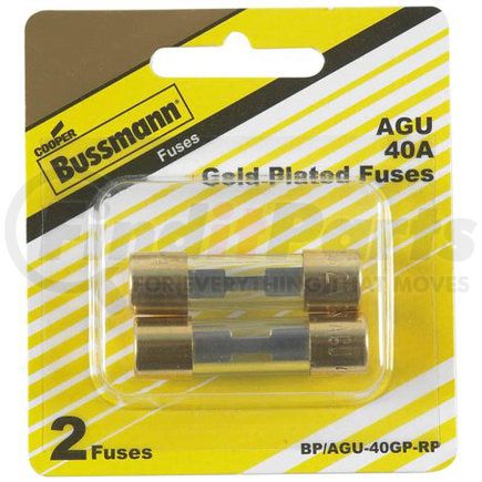 BPAGU40GP-RP by BUSSMANN FUSES - Gold Plated AGU