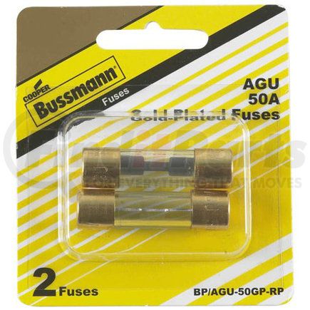 BPAGU50GP-RP by BUSSMANN FUSES - Gold Plated AGU