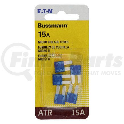 BP/ATR15RP by BUSSMANN FUSES - ATR-15 AMP Blade Fus