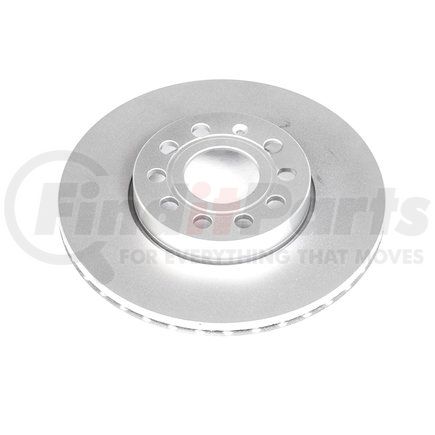 ESD830 by POWERSTOP BRAKES - Disc Brake Rotor - Front, ECE-R90 Geomet Coated for 2010-2012 Audi A3