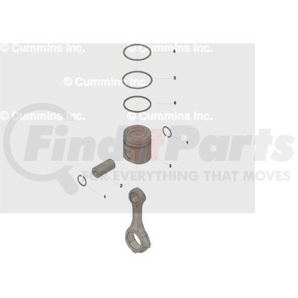 Cummins 5405828 Engine Piston Kit Engine Piston Kit