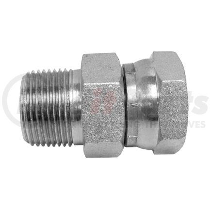 53-2-2 by MID-STATE HYDRAULICS - Adapter Fitting, NPTF Male To NPSM Swivel Female, 1/8 x 1/8 Thread