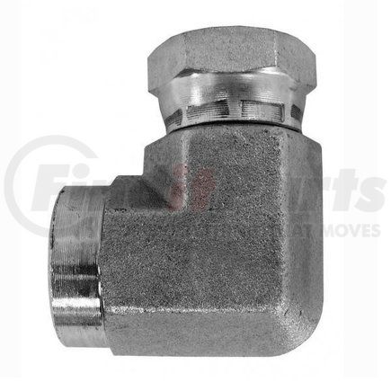 56-4-4 by MID-STATE HYDRAULICS - Adapter Fittting, NPTF Rigid Female to 90° NPSM Swivel Female, 1/4 x 1/4 Thread