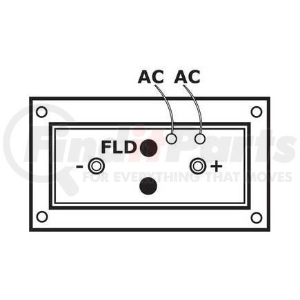 400-16136 by J&N - Alternator 12V, 130A, Leece Neville 2500, New, Standard