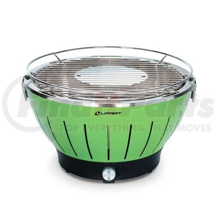 2021106516 by LIPPERT COMPONENTS - Odyssey Portable Charcoal Grill, Green