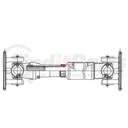 810657 by DANA - DRIVESHAFT (STEEL)