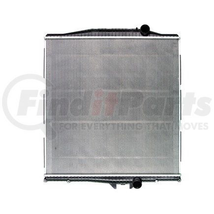 42-10205 by REACH COOLING - Radiator - 2-Row, Aluminum, Plastic, Down Flow, 1-7/8" Thickness, for Volvo/Mack