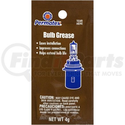 09941 by PERMATEX - BULB GREASE 4G POUCH