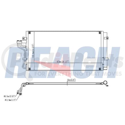 314066 by REACH COOLING - A/C Condenser