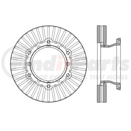 120.75007 by CENTRIC - Premium Brake Rotor