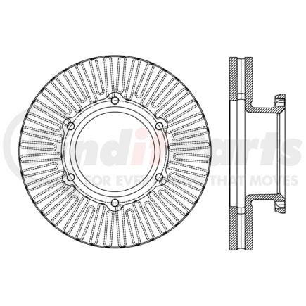 Centric 120.75006 Premium Brake Rotor