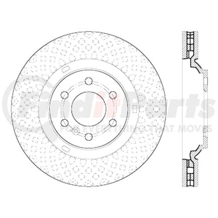Centric 120.69004 Premium Brake Rotor