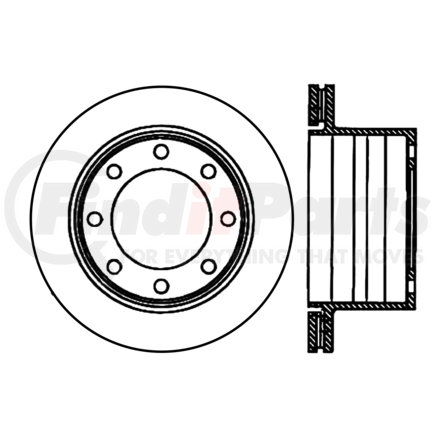 120.6605 by CENTRIC - Centric Premium Brake Rotor