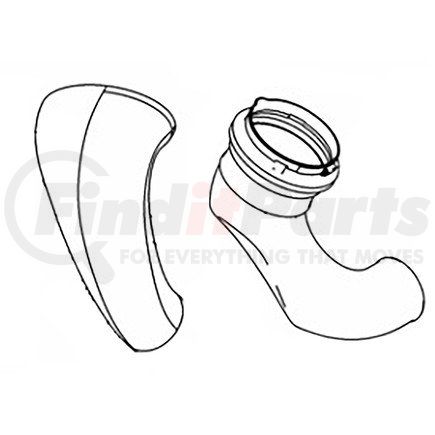 03-37737-000 by FREIGHTLINER - Engine Air Intake Hose - 20% Talc Reinforced With Polypropylene