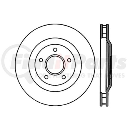 120.6206 by CENTRIC - Premium Brake Rotor