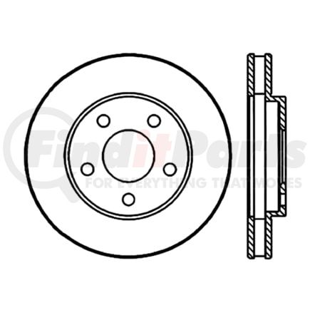 120.6205 by CENTRIC - Centric Premium Brake Rotor