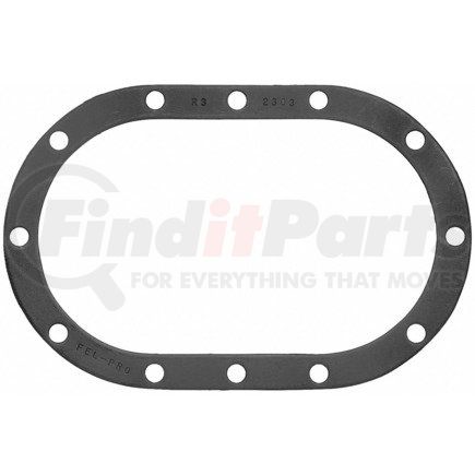 2303 by FEL-PRO - Axle Housing Cover Gasket Oval Shaped 12 Bolt Hole Gasket