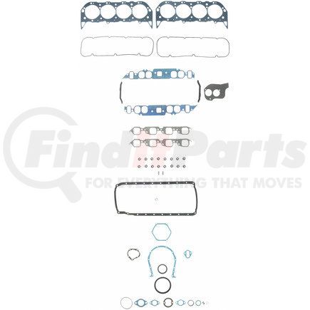 2601635 by FEL-PRO - Engine Gasket Kit - Full Gasket, fits 1991-1995 BBC 7.4L Engines