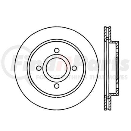 Centric 120.6105 Premium Brake Rotor