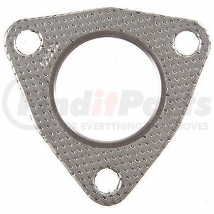 61303 by FEL-PRO - Exhaust Pipe Flange Gasket - 0.054 in. Thickness, 3-Bolt Holes, 1-Port, Triangular