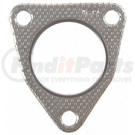 61341 by FEL-PRO - Exhaust Pipe Flange Gasket - 0.054 in. Thickness, 3-Bolt Holes, 1-Port, Triangular
