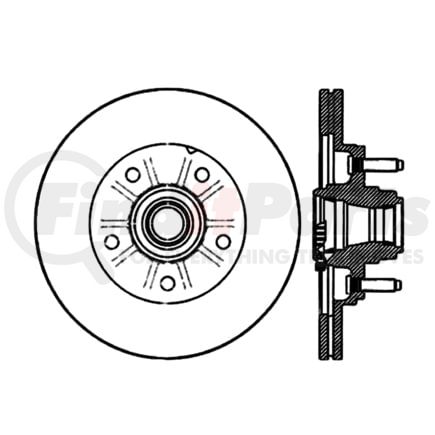 120.6508 by CENTRIC - Premium Brake Rotor