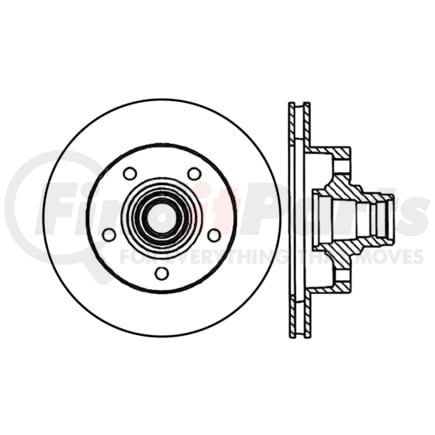 Centric 120.6504 Disc Brake Rotor Premium Brake Rotor