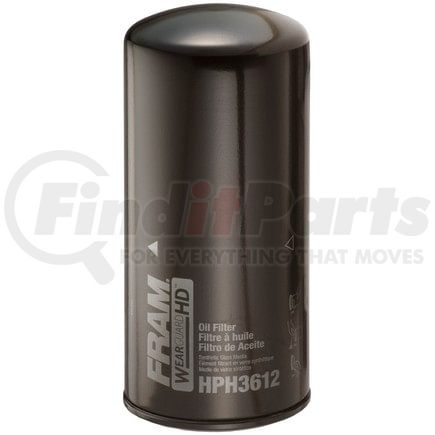 HPH3612FP by FRAM - Wear Guard HD Spin-on Oil Filter, Fleet Pack