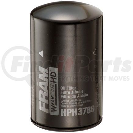 HPH3786FP by FRAM - Wear Guard HD Spin-on Oil Filter, Fleet Pack