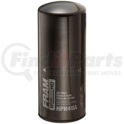 HPH49AFP by FRAM - Wear Guard HD Spin-on Oil Filter, Fleet Pack