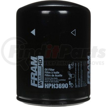 HPH3690FP by FRAM - Wear Guard HD Spin-on Oil Filter, Fleet Pack