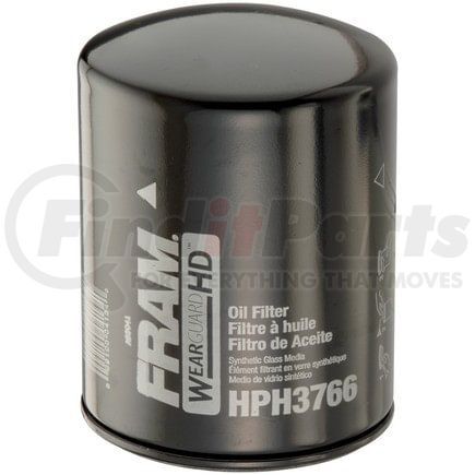 HPH3766FP by FRAM - Wear Guard HD Spin-on Oil Filter, Fleet Pack