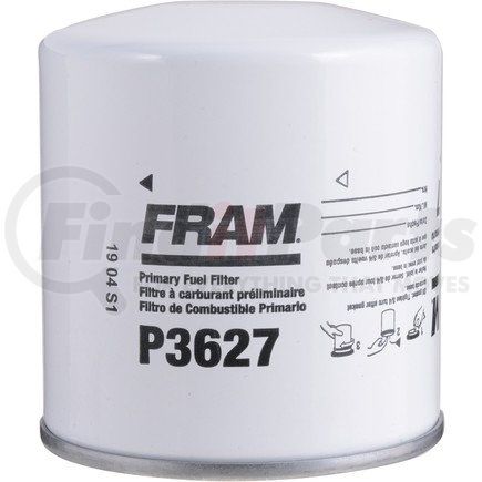 P3627 by FRAM - Primary Spin-on Fuel Filter