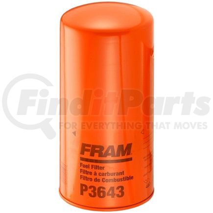 P3643 by FRAM - HD Spin-on Fuel Filter