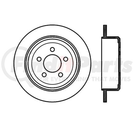 Centric 120.6307 Disc Brake Rotor Centric Premium Brake Rotor