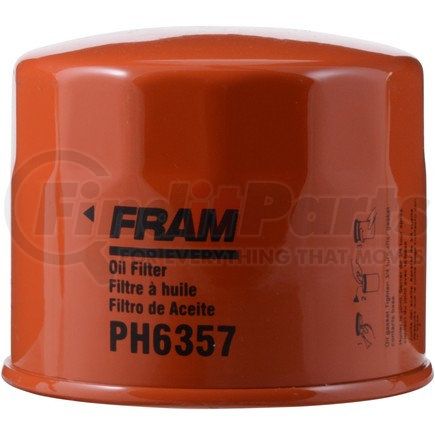 PH6357 by FRAM - Spin-on Combination By-Pass Oil Filter