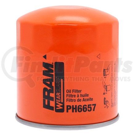 PH6657 by FRAM - Spin-on Oil Filter