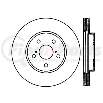 120.4413 by CENTRIC - Centric Premium Brake Rotor