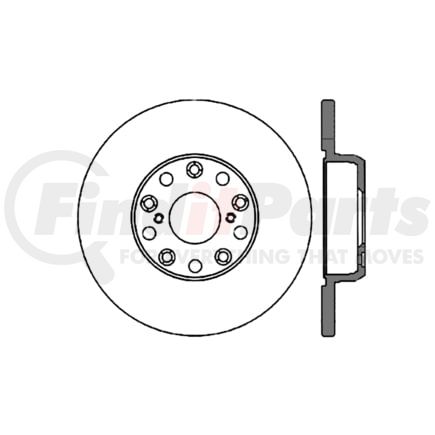 Centric 120.4409 Disc Brake Rotor Premium Brake Rotor