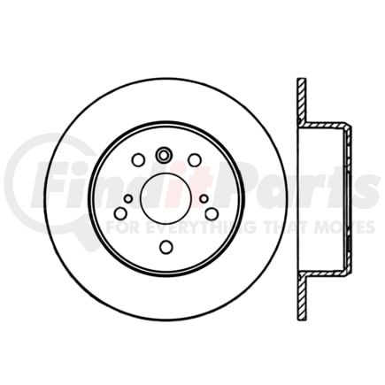 120.4408 by CENTRIC - Centric Premium Brake Rotor