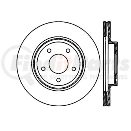 Centric 120.4207 Disc Brake Rotor Centric Premium Brake Rotor