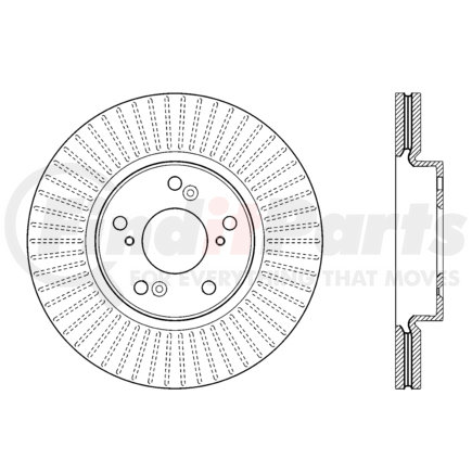 120.40084 by CENTRIC - Premium Brake Rotor
