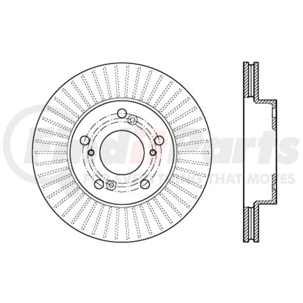 120.40082 by CENTRIC - Premium Brake Rotor
