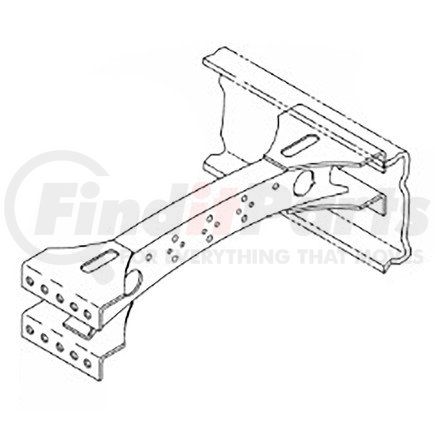 A15-22497-008 by FREIGHTLINER - Suspension Crossmember Repair Kit - Steel