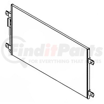 A22-66839-000 by FREIGHTLINER - A/C Condenser - 51 Tb, Solenoid Manifold, 965Cc