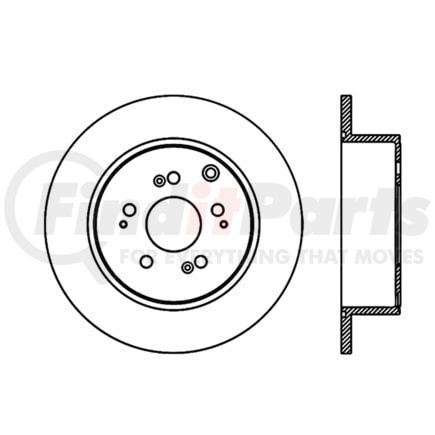Centric 120.4007 Disc Brake Rotor Premium Brake Rotor