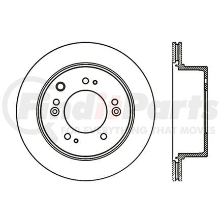 Centric 120.5002 Disc Brake Rotor Centric Premium Brake Rotor