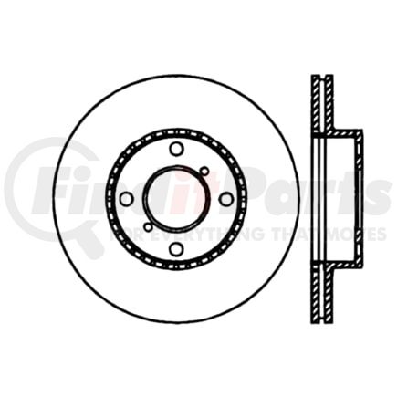 120.4801 by CENTRIC - Premium Brake Rotor
