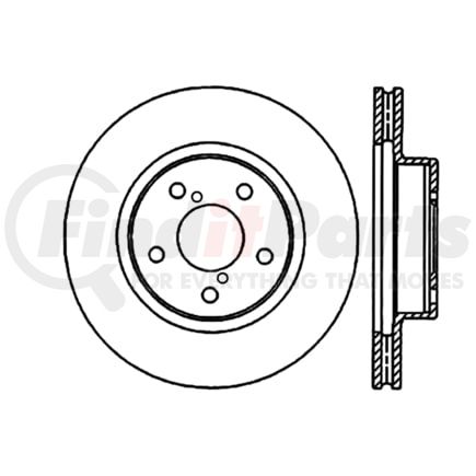 Centric 120.4701 Disc Brake Rotor Premium Brake Rotor